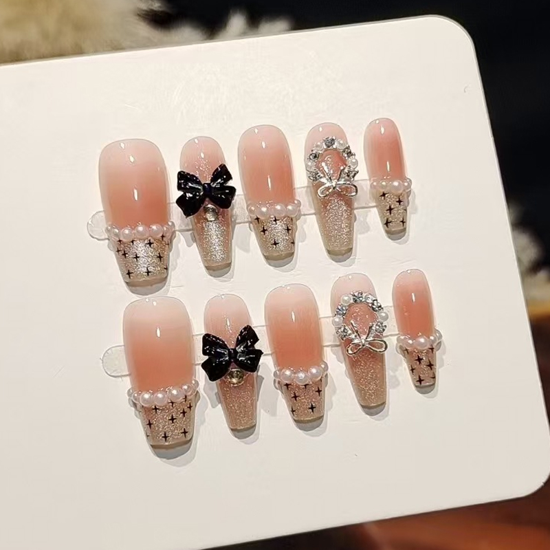 Nail Art French - 10Pcs French Sweet Cool Spicy Girl