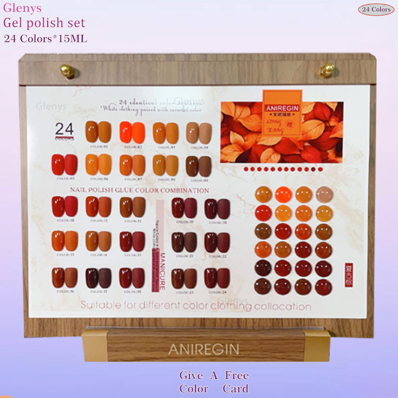 Nail Art Vintage - Vintage Brown 24 Color Nail Polish
