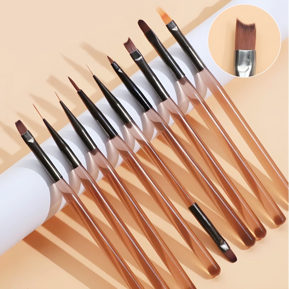 Nail Art Navy - 9PCS Nail Brush for Nail Art