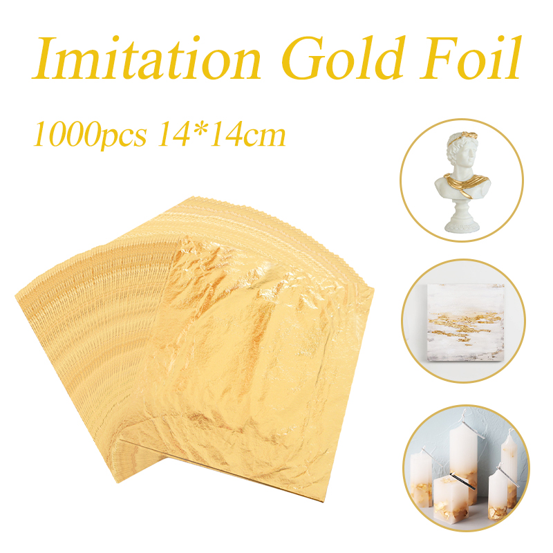 Nail Art Gold - Imitation Gold Leaf Foil Sheets Color