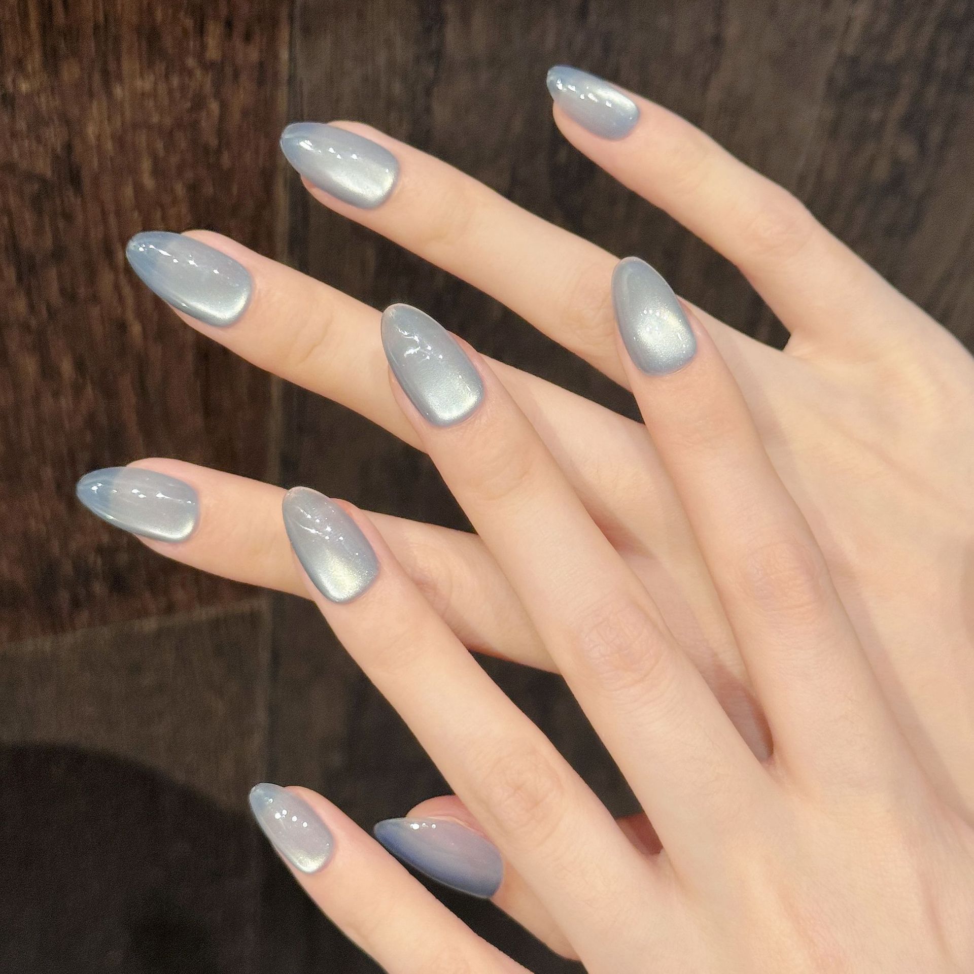 10Pcs Blue Cat Eye French Shor - Nail Art French recension och pris