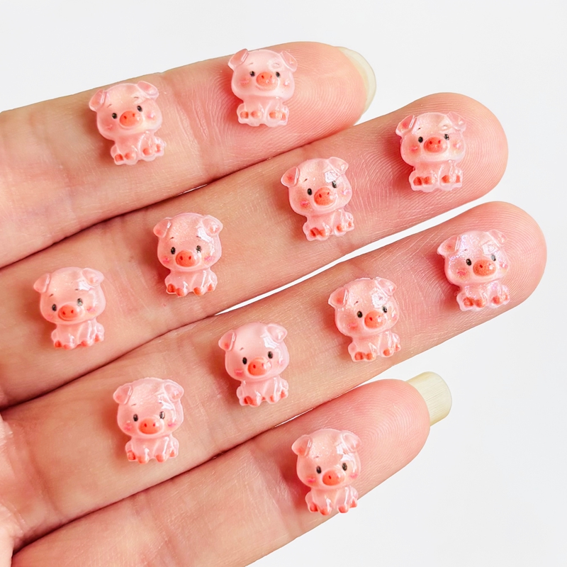 60 pieces of cartoon mini pig  - Nail Art Vintage recension och pris