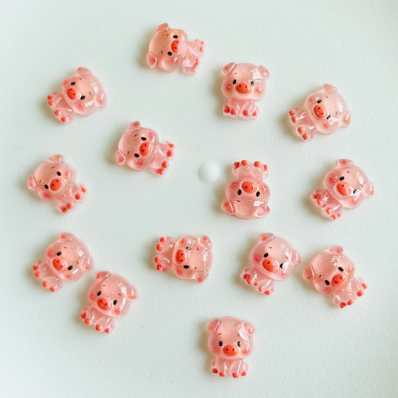 60 pieces of cartoon mini pig  - Nail Art Vintage recension och pris