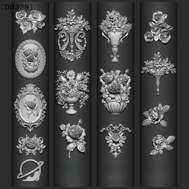 3D Vintage Relief Bouquet Nail - Nail Art Vintage recension och pris