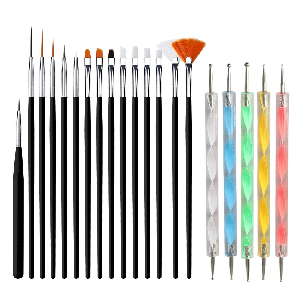 15/20Pcs Nail Art Brush Design - Nail Art Rame recension och pris