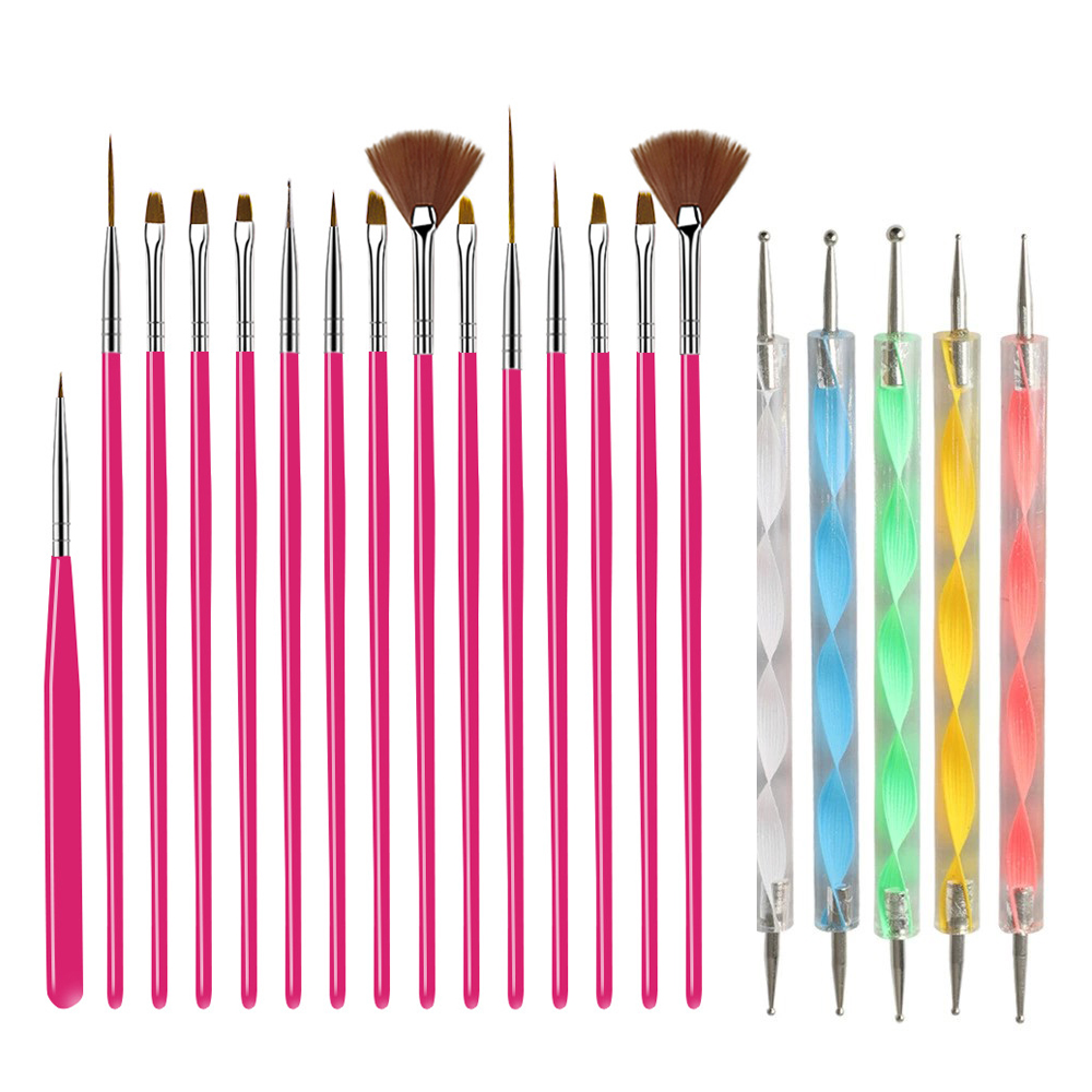 15/20Pcs Nail Art Brush Design - Nail Art Rame recension och pris