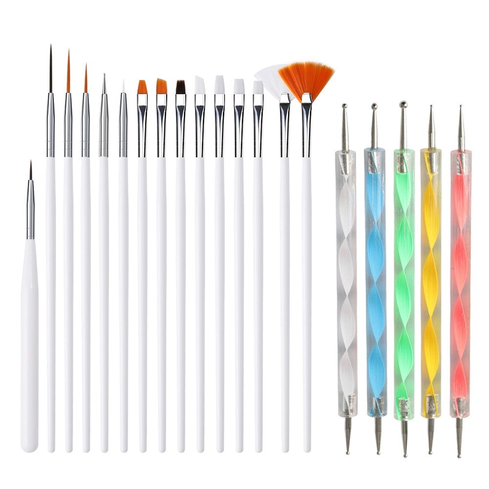15/20Pcs Nail Art Brush Design - Nail Art Rame recension och pris