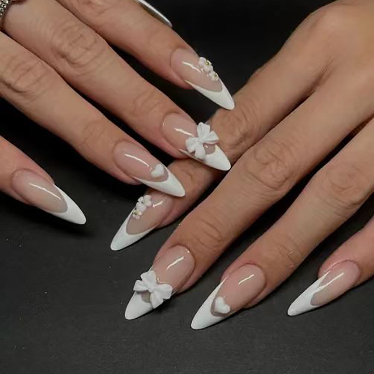24pcs Fashion Rhinestone Press - Nail Art French recension och pris