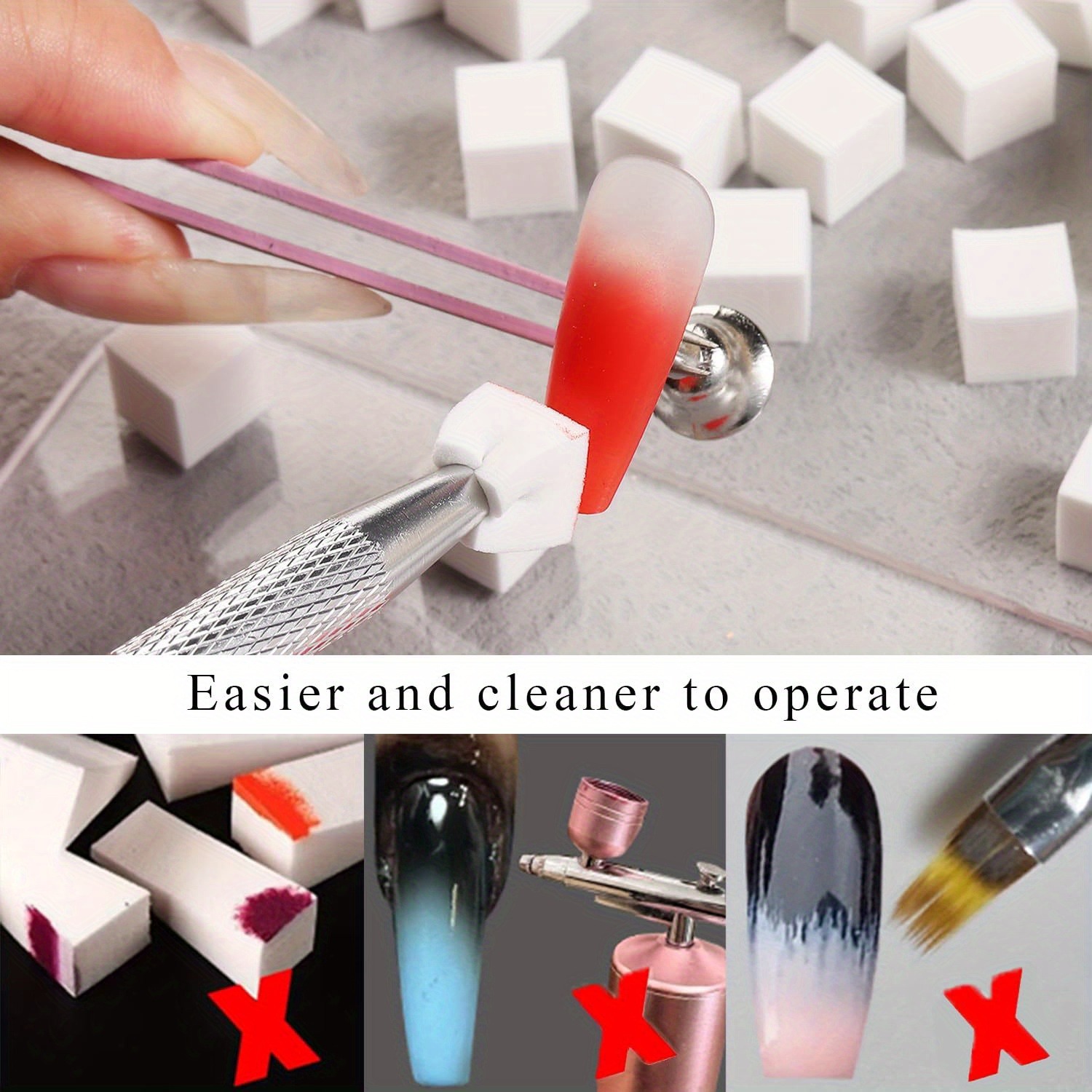 1/50/100Pcs Square Nail Art Sp - Nail Art Rame recension och pris