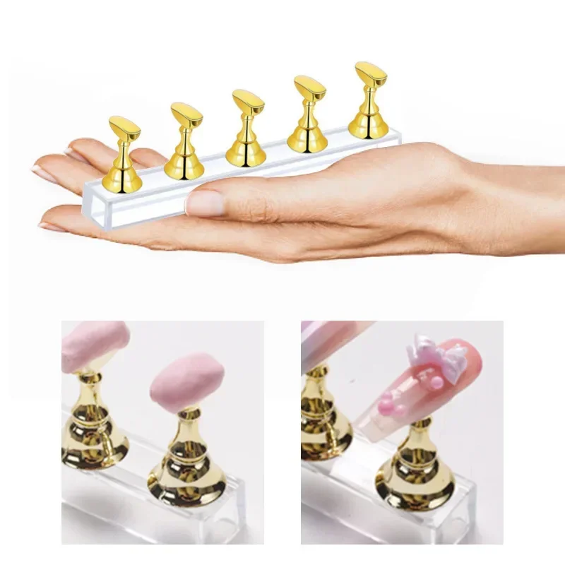 5PCS/Pack Chess Magnetic Nail  - Nail Art Gold recension och pris