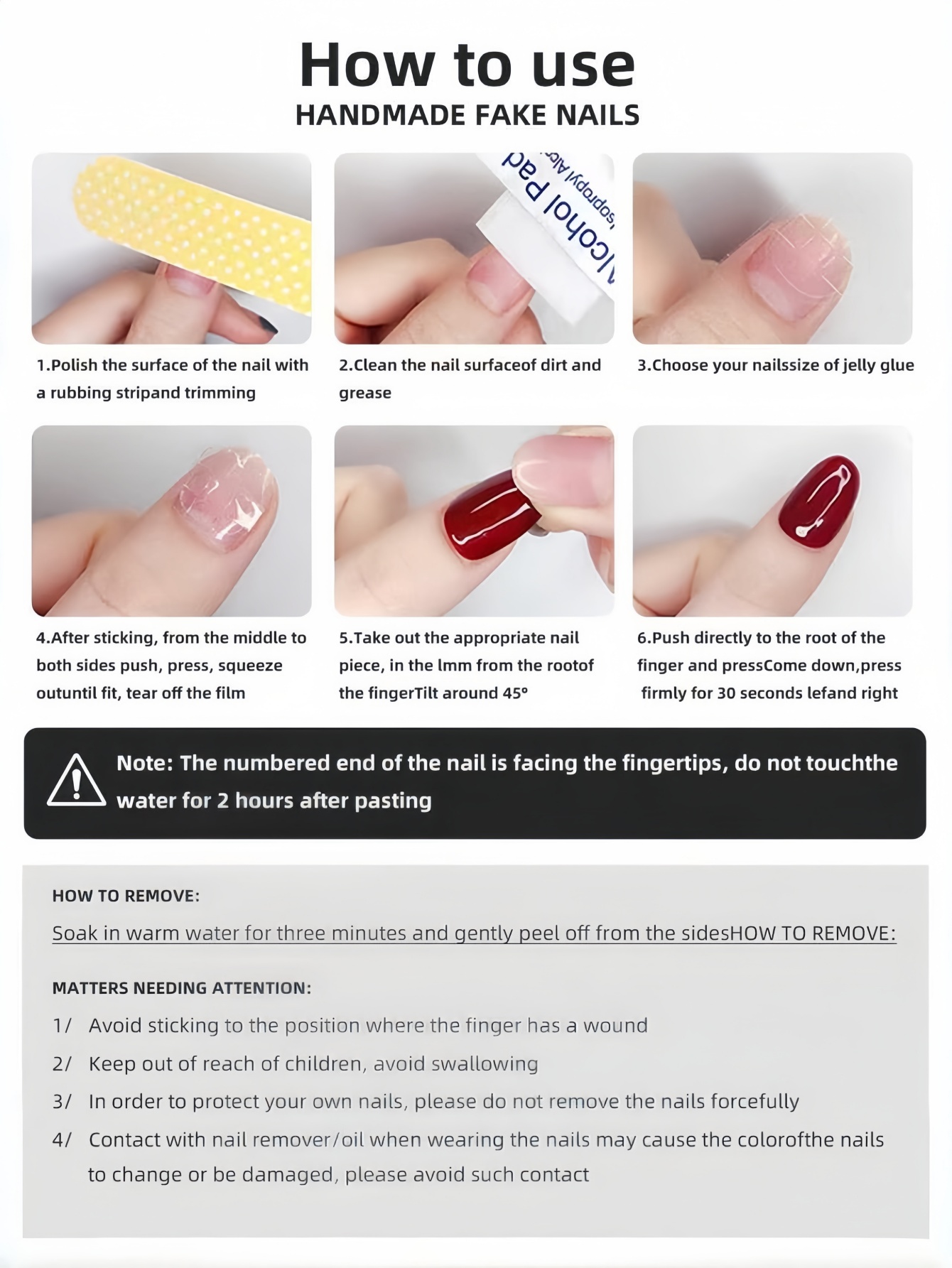 10 Long Teardrop-Shaped Press- - Nail Art Vintage recension och pris