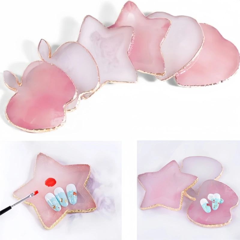 Resin Agate Stone Nail Art Pal - Nail Art Navy recension och pris