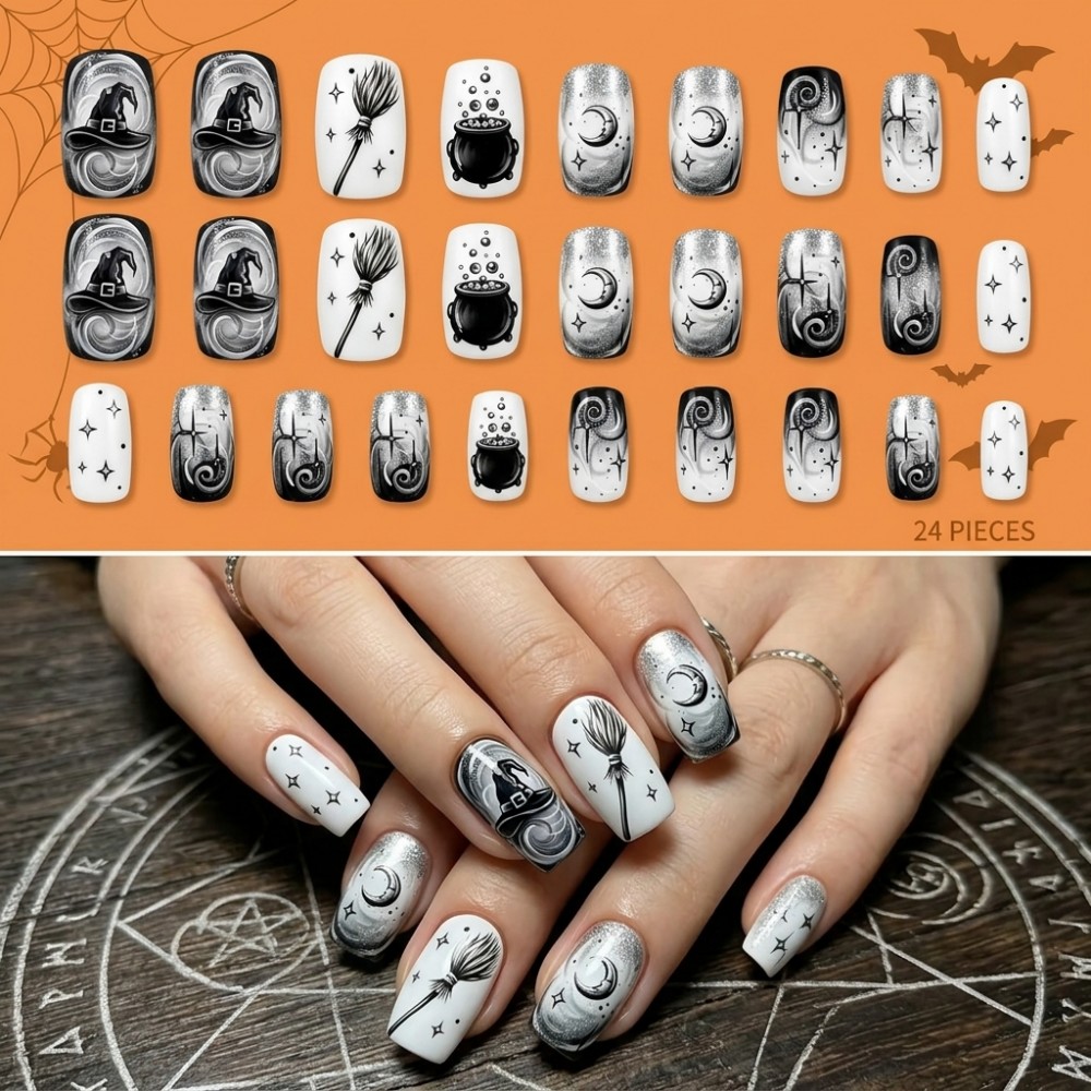 24PCS Halloween Long Stiletto  - Nail Art Vampire recension och pris