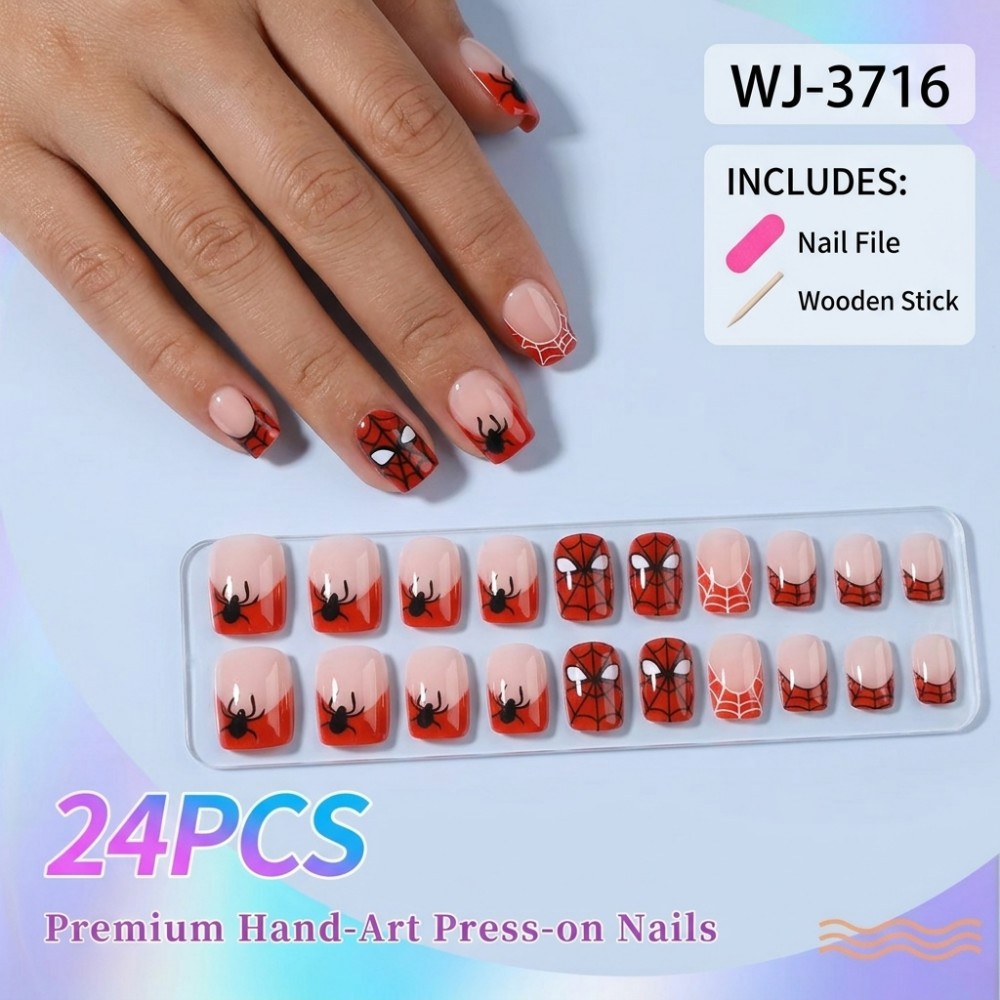 24PCS Halloween Long Stiletto  - Nail Art Vampire recension och pris