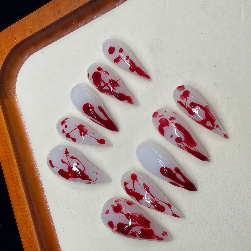 2026New 10PCS Handmade Stilett - Nail Art Vampire recension och pris