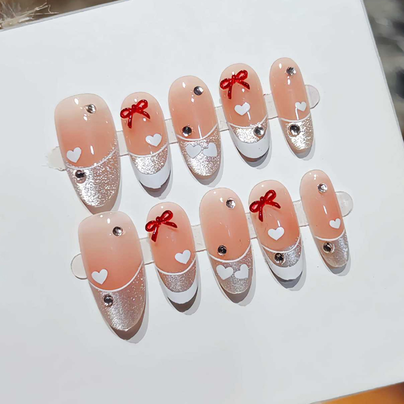 10Pcs French Sweet Cool Spicy  - Nail Art French recension och pris