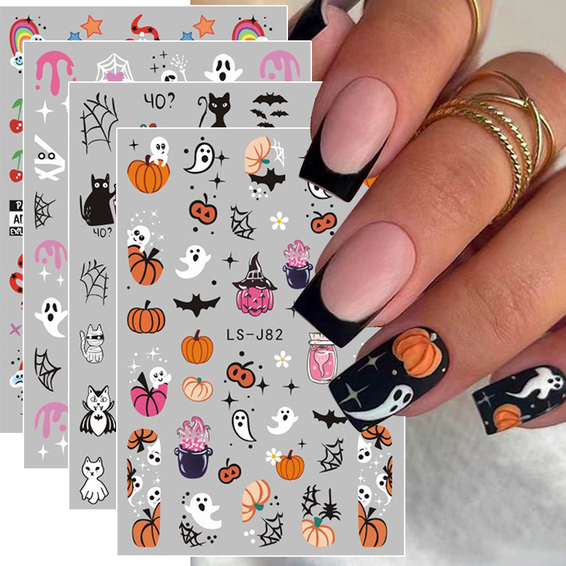 4pcs Halloween Gothic 3D Nail  - Nail Art Vampire recension och pris