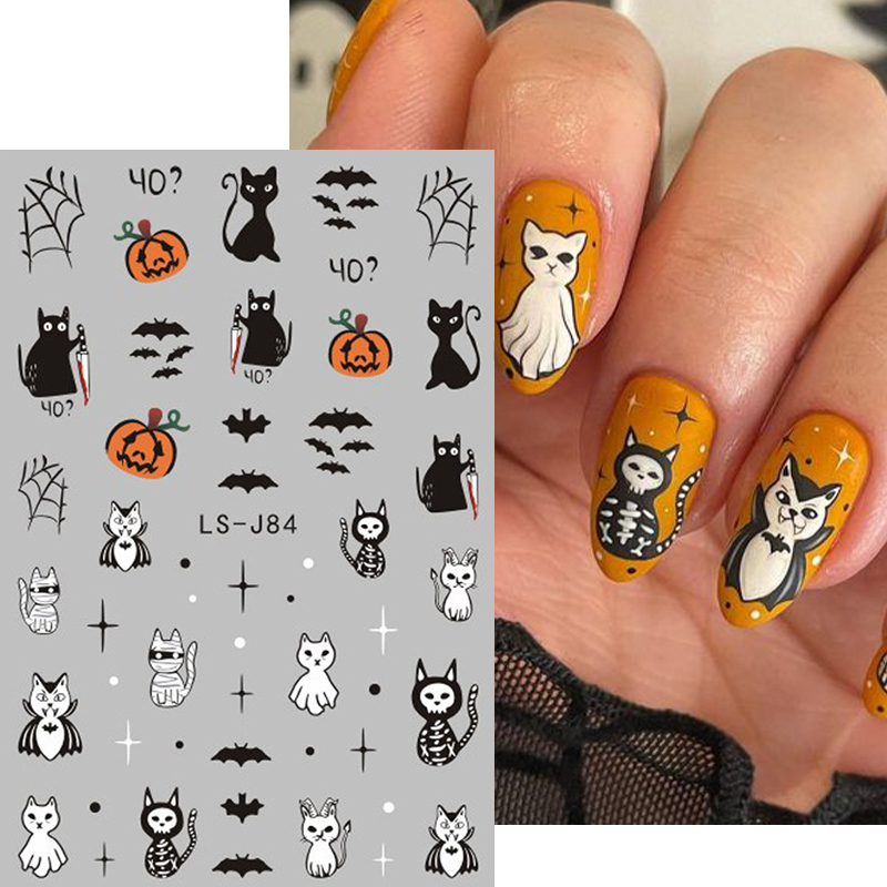 4pcs Halloween Gothic 3D Nail  - Nail Art Vampire recension och pris