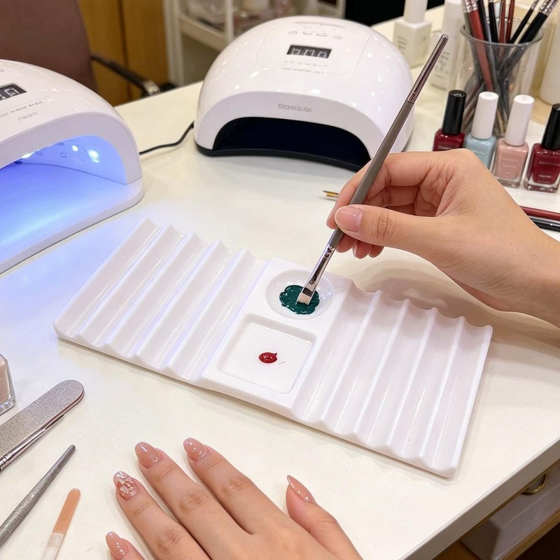 Reusable Nail Art Palette with - Nail Art Rame recension och pris