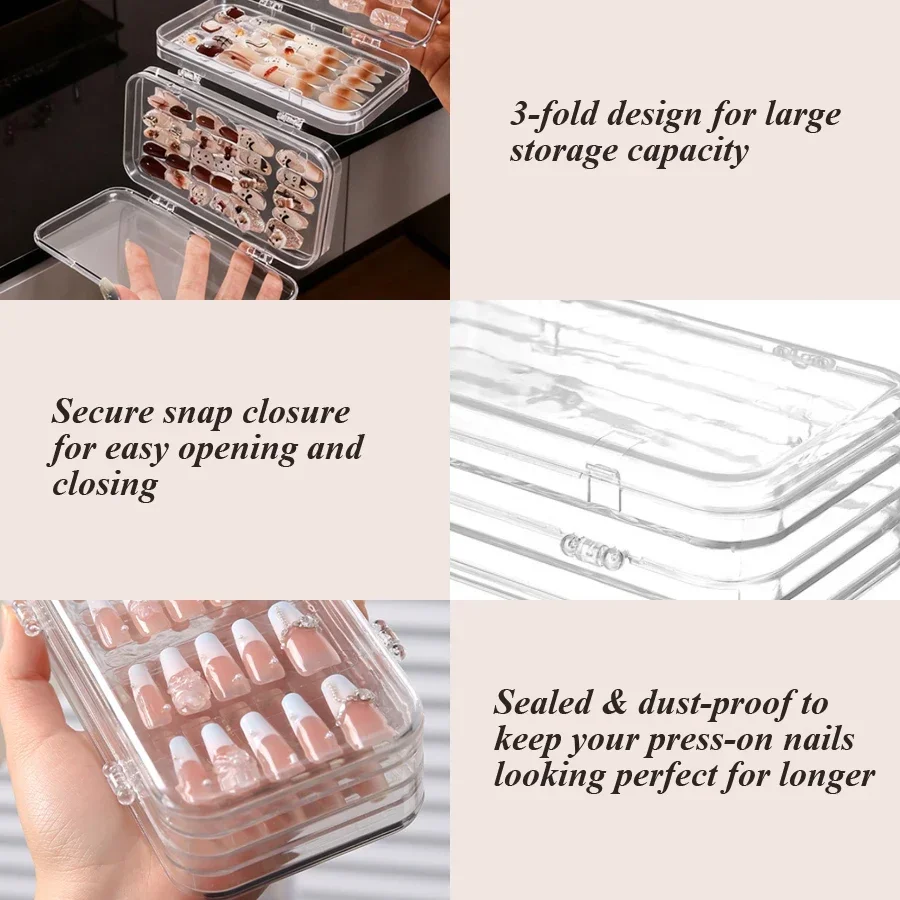 Clear Foldable Press On Nail S - Nail Art Rame recension och pris
