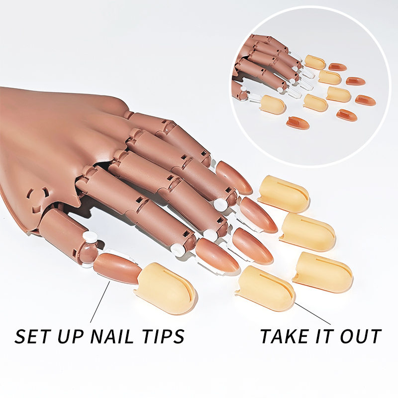 Nail Fake Practice Hand Movabl - Nail Art Navy recension och pris