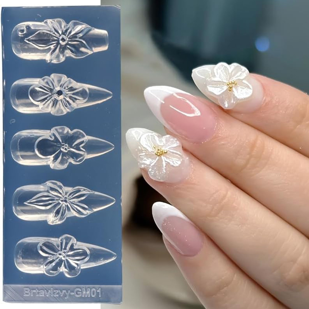 Floral 3D Nail Art Silicone Mo - Nail Art Vintage recension och pris