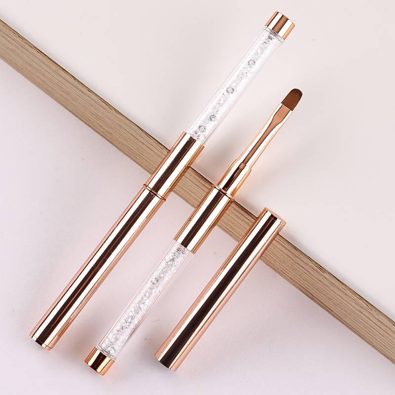 Nail Art Brush Set Rose Gold A - Nail Art Gold recension och pris