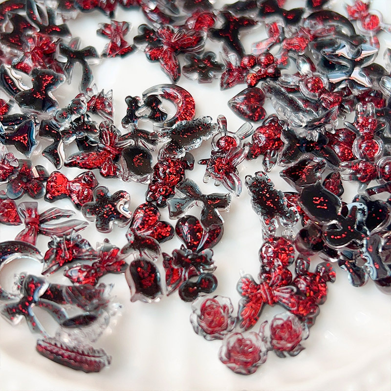 30PCS Vampire Style 3D Bow Nai - Nail Art Vampire recension och pris