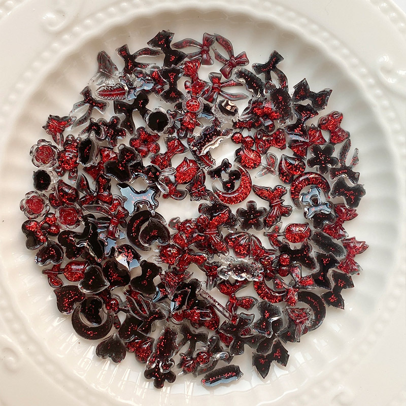 30PCS Vampire Style 3D Bow Nai - Nail Art Vampire recension och pris