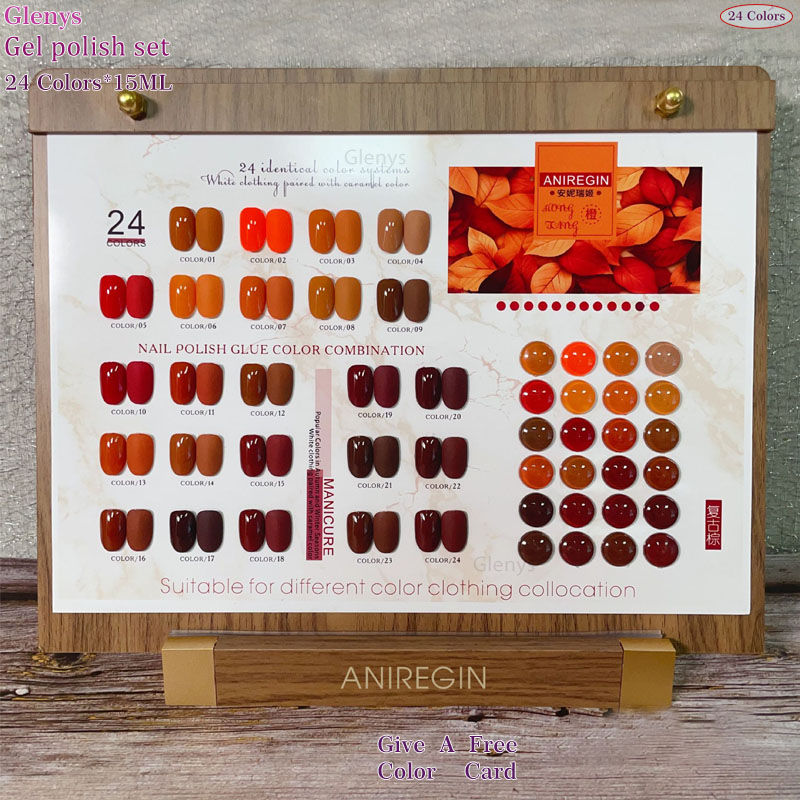Vintage Brown 24 Color Nail Po - Nail Art Vintage recension och pris