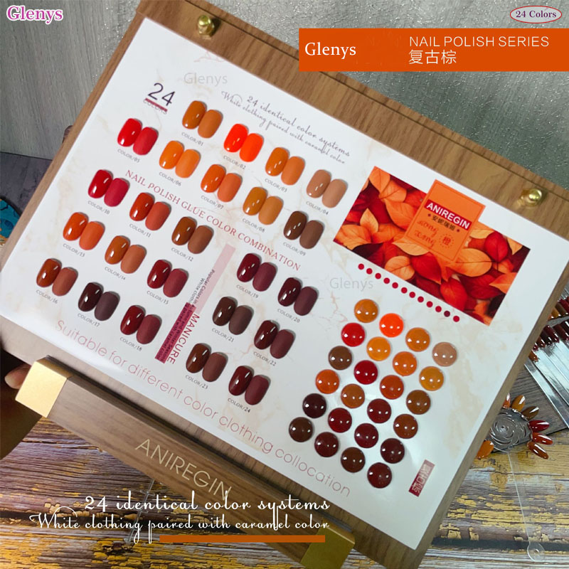 Vintage Brown 24 Color Nail Po - Nail Art Vintage recension och pris