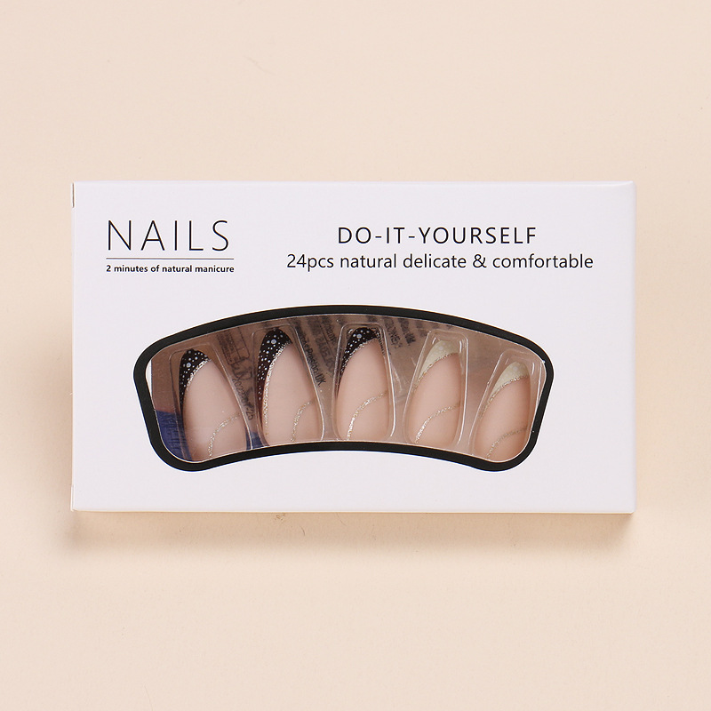 24 pieces French-style wearabl - Nail Art French recension och pris